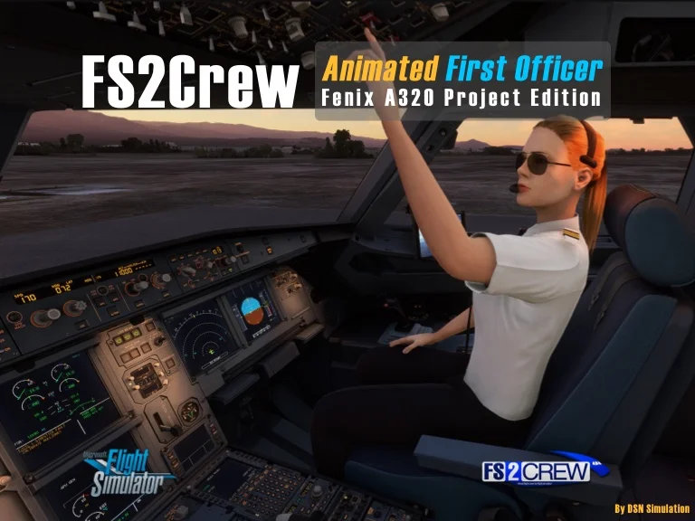 FS2Crew – Fenix A320 Animated First Officer Expansion