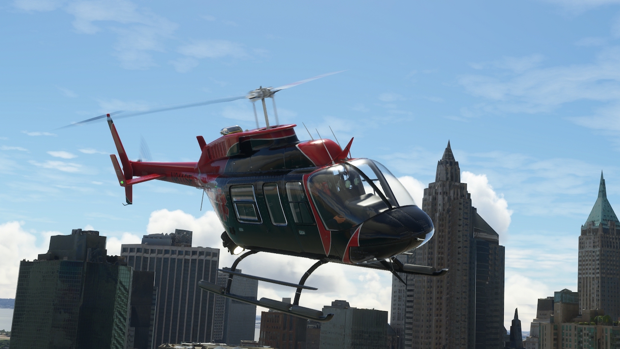 Вертолет Bell 206L3 v3.3.0 от CowanSim для Microsoft Flight Simulator