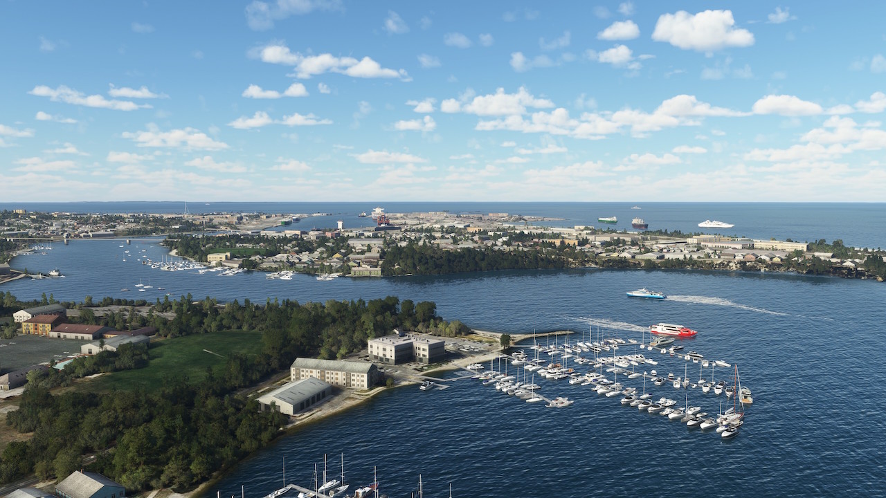 Seafront Simulations Vessels AU Perth v1.5.0 в MSFS – оживлённый трафик судов у побережья Перта