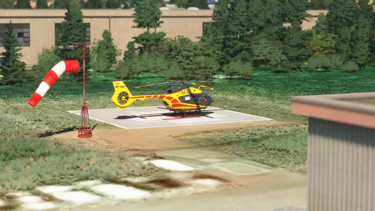 Скриншот автогенных вертолетных площадок simfocus Autogen Helipads в MSFS