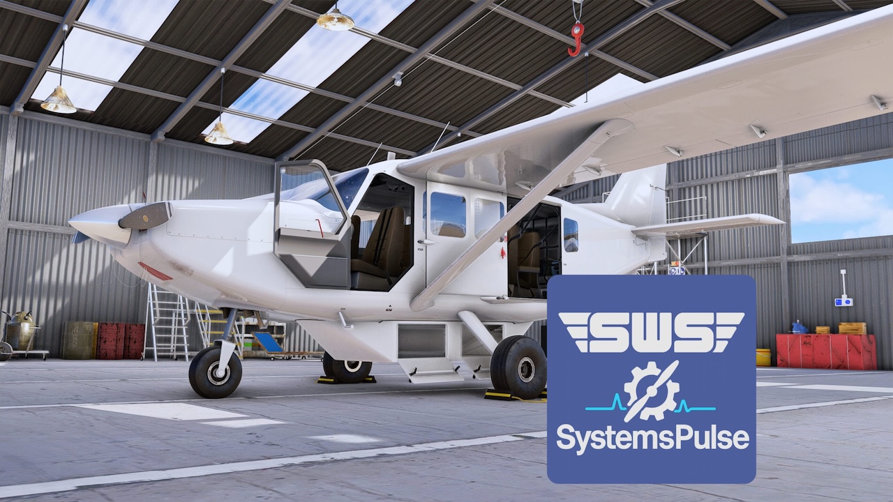 GippsAero GA-8 Airvan SystemsPulse в MSFS с реалистичной кабиной