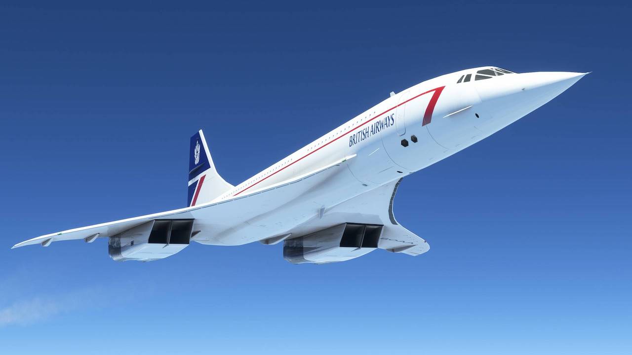 DC Designs Concorde v1.1.2 — кокпит и внешний вид в MSFS 2020