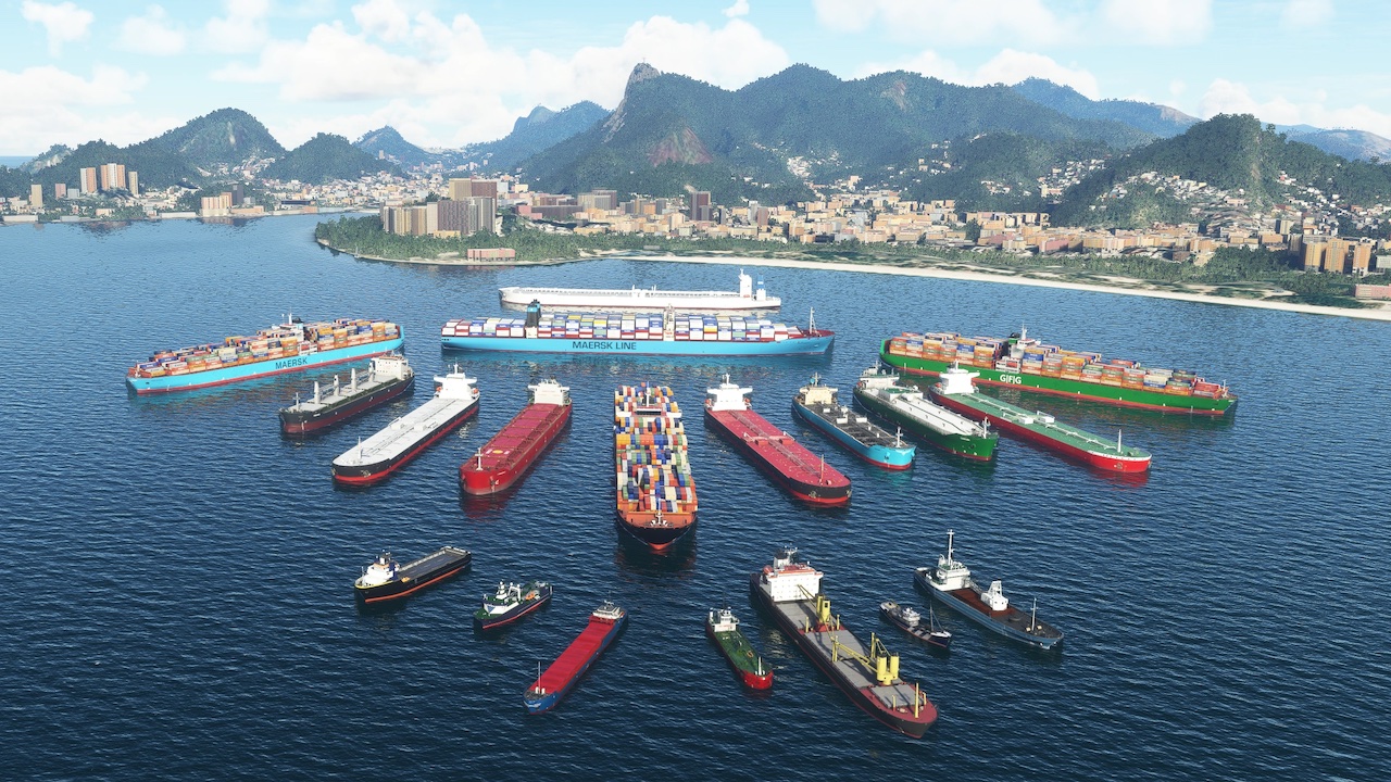 Seafront Simulations Vessels Global Shipping v3.1.0 – трафик судов в MSFS