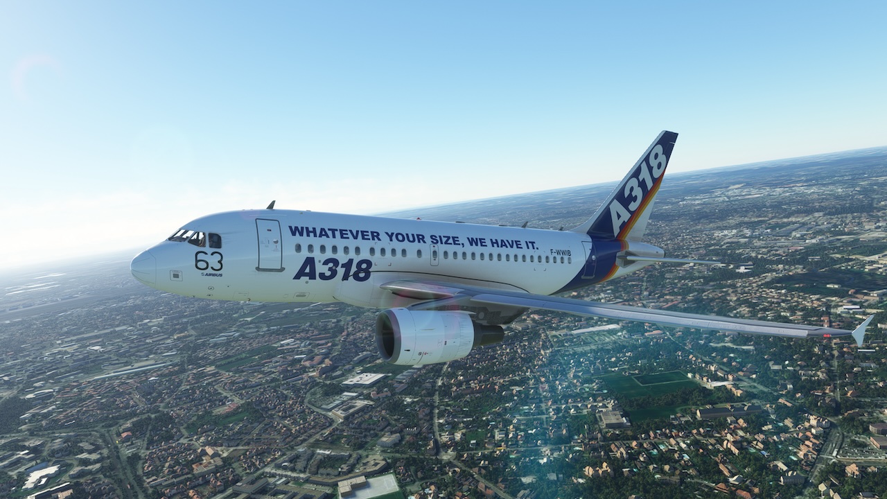Кокпит и внешний вид Airbus A318ceo от LatinVFR в MSFS 2020