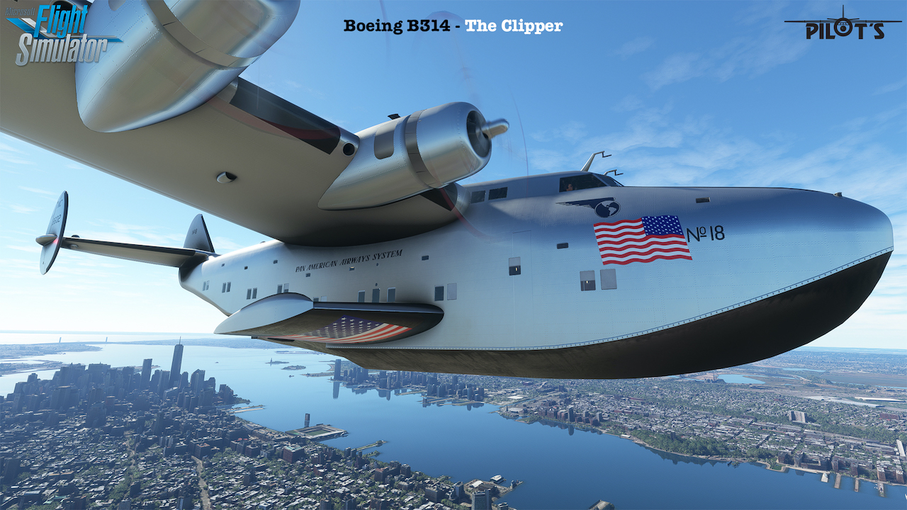 Boeing B-314 Clipper в Microsoft Flight Simulator: вид на кабину и внешний дизайн