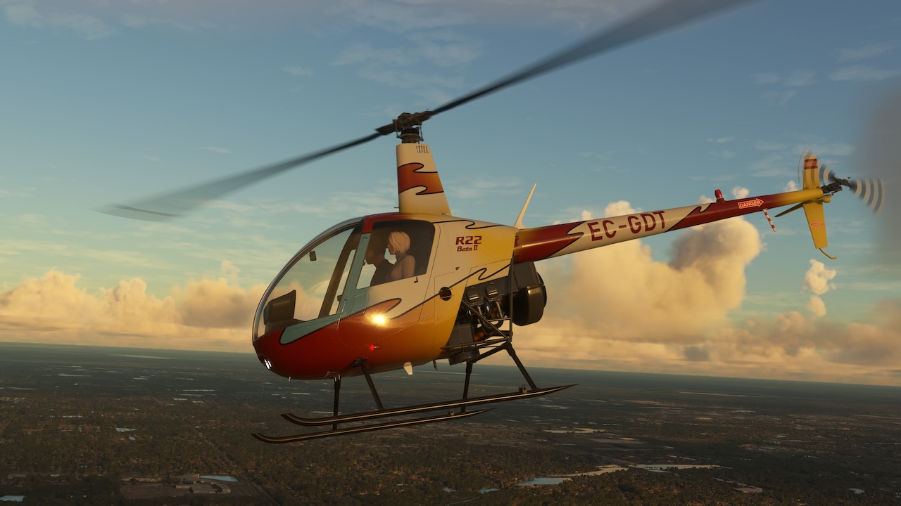 CowanSim Robinson R22 v2.3.0 — вертолет для MSFS