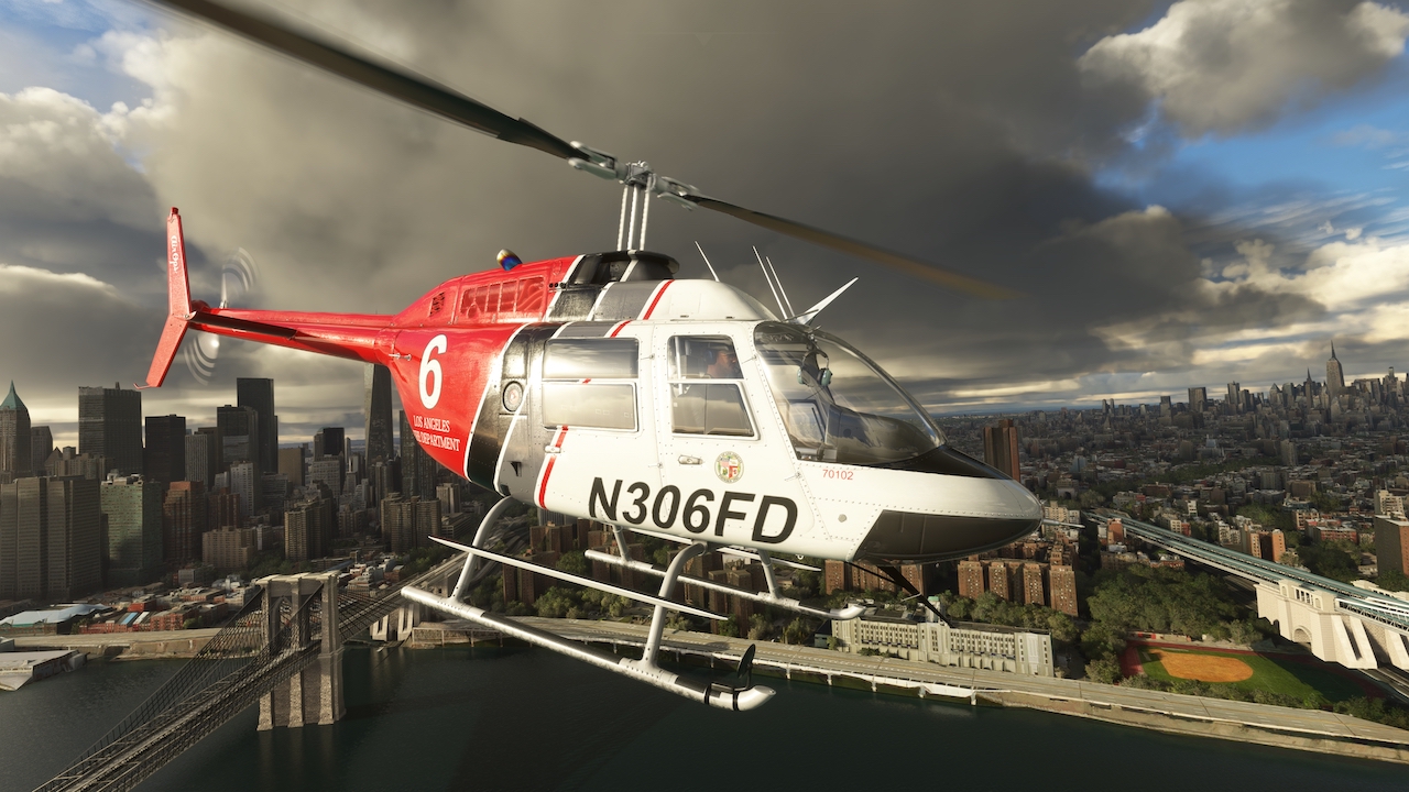 Вертолет Cowan Simulation Bell 206B3 v3.3.0 в Microsoft Flight Simulator