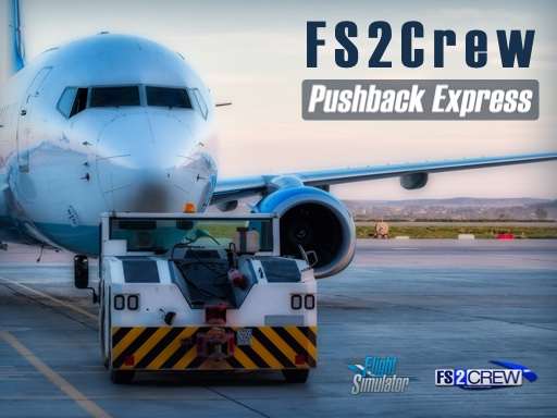 FS2Crew Pushback Express в MSFS — интерфейс управления буксировкой