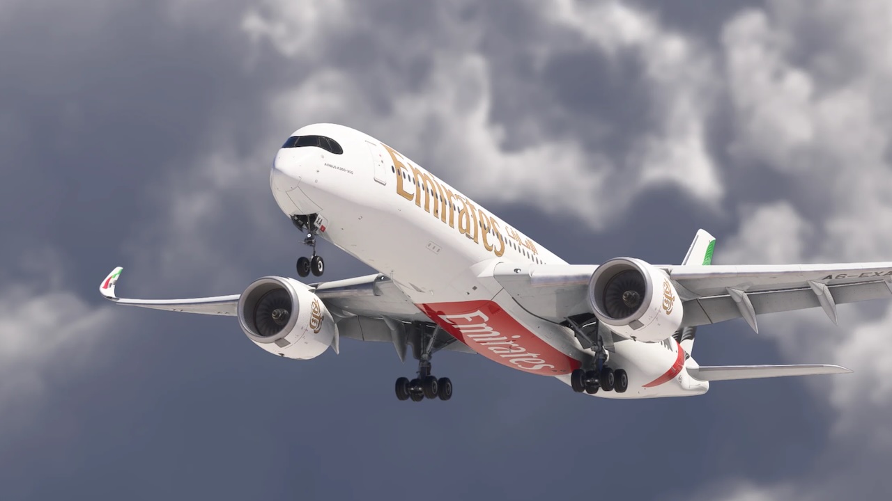 iniBuilds Airbus A350 v1.2.1 – детализация кокпита и внешнего вида в MSFS 2020